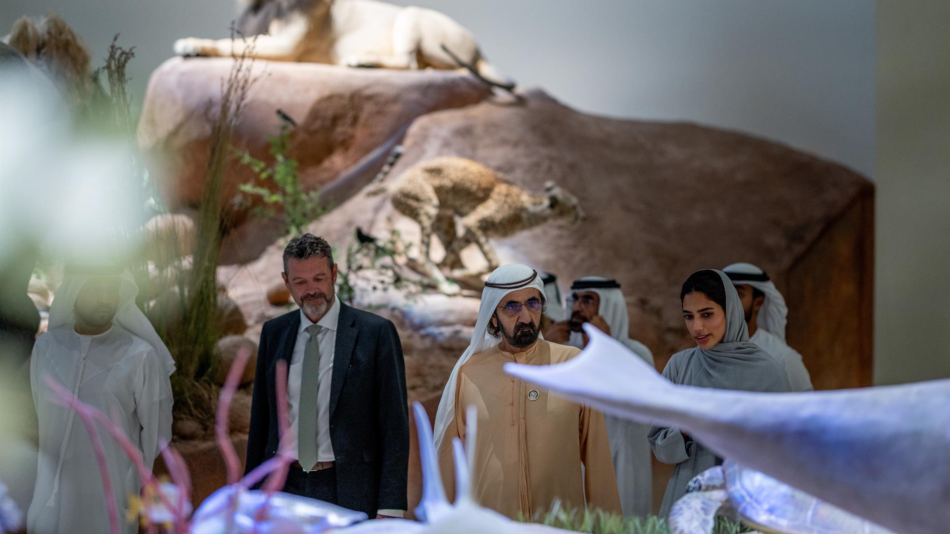 Mohammed bin Rashid visits Natural History Museum Abu Dhabi