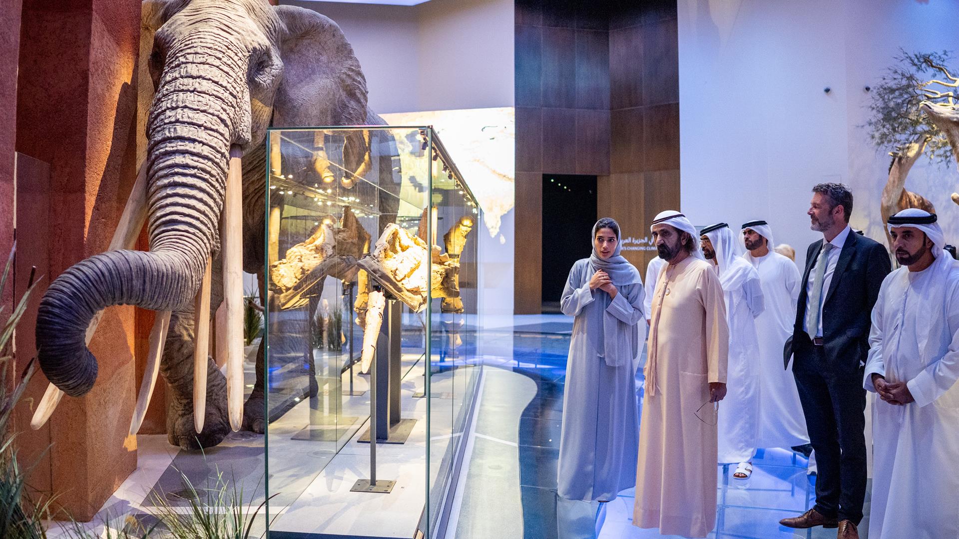 Mohammed bin Rashid visits Natural History Museum Abu Dhabi