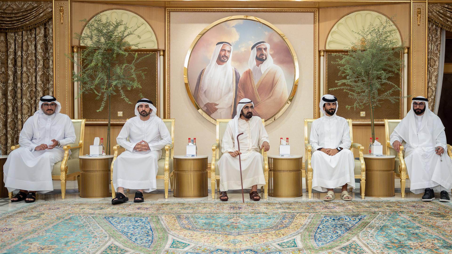 محمد بن راشد يتقبّل التعازي في وفاة أحمد بن راشد لليوم الثاني على التوالي