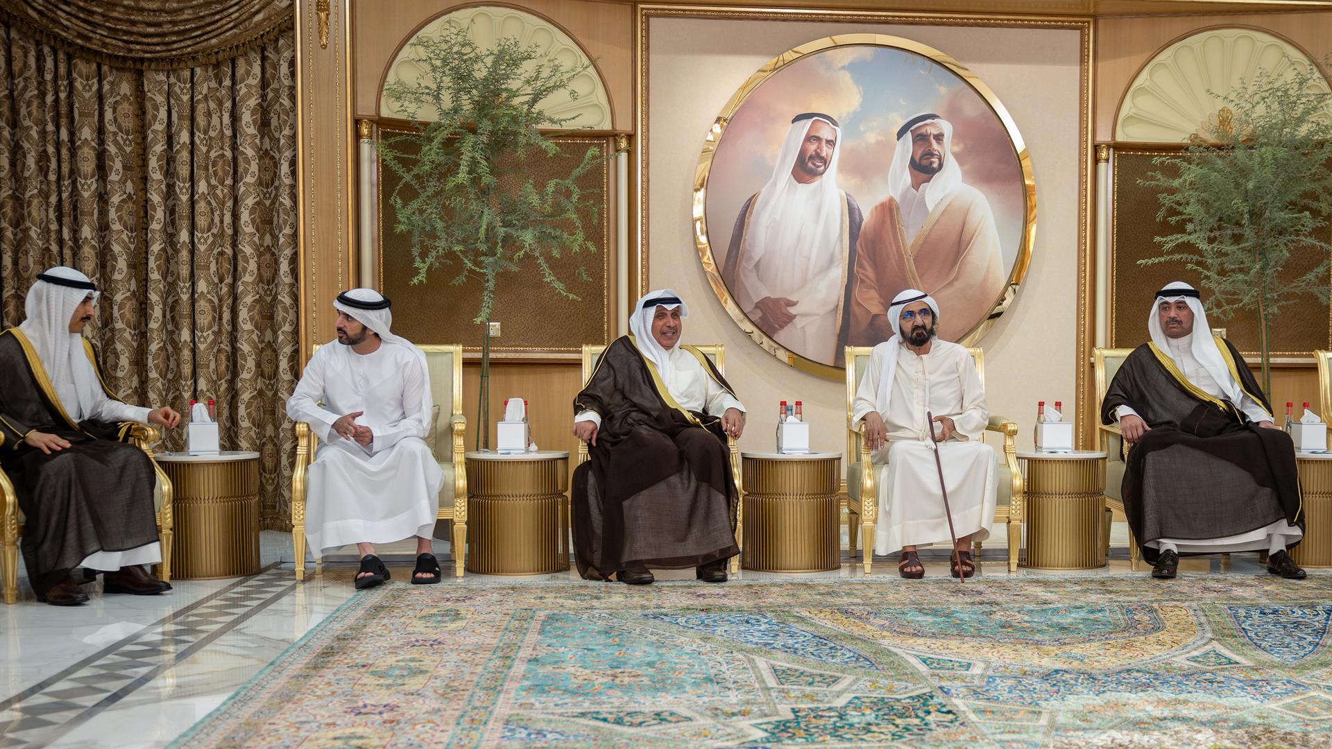 محمد بن راشد يتقبّل التعازي في وفاة أحمد بن راشد لليوم الثاني على التوالي