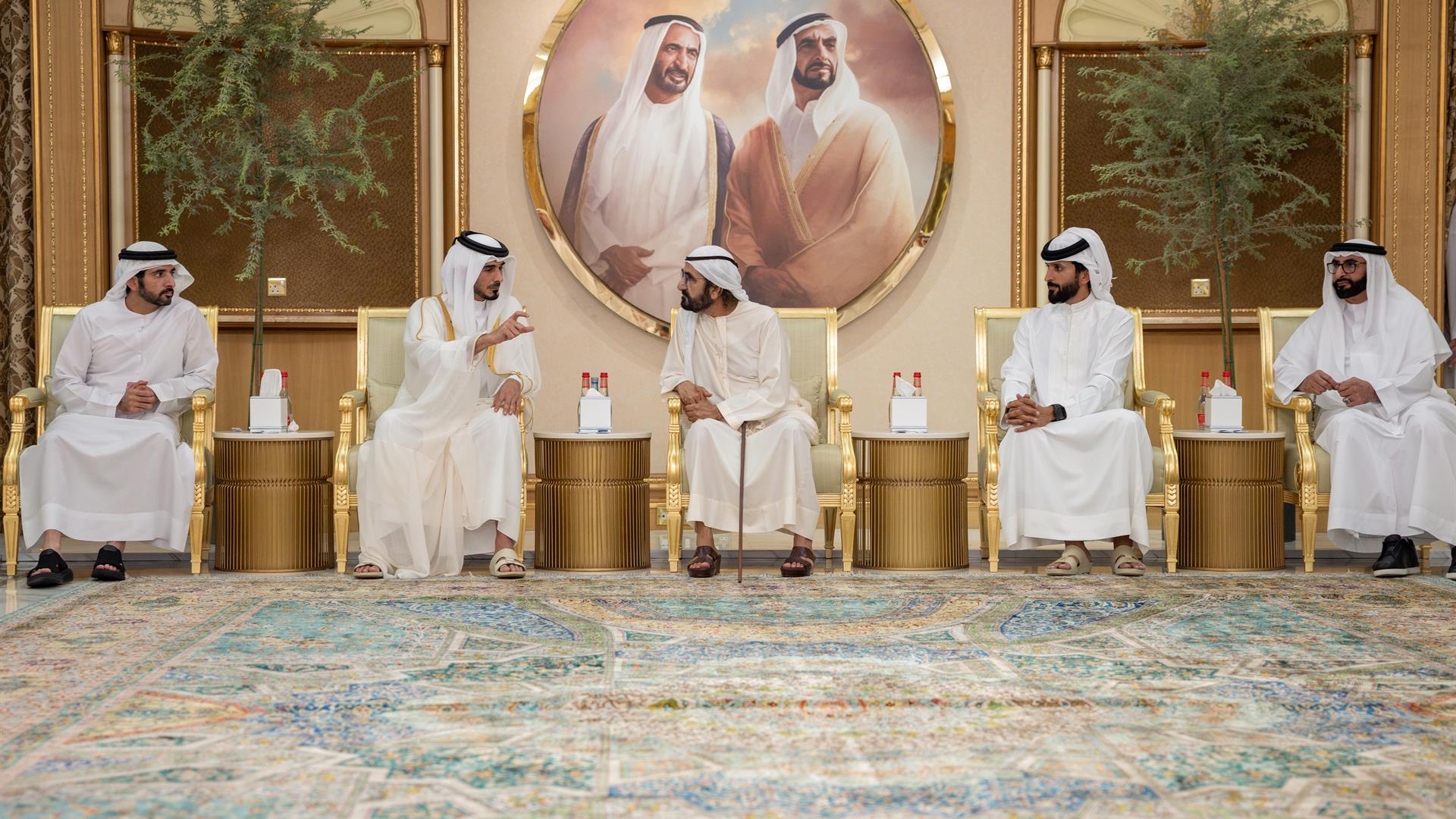 محمد بن راشد يتقبّل التعازي في وفاة أحمد بن راشد لليوم الثاني على التوالي