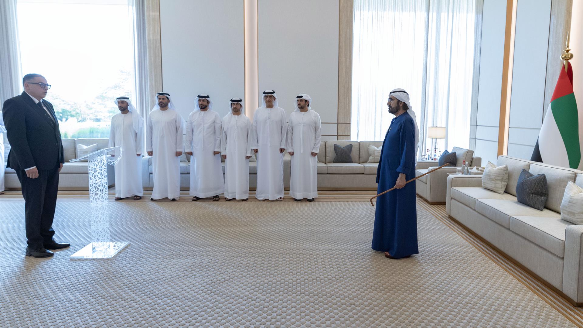 Mohammed bin Rashid presides over swearing-in ceremony of 15 new judicial inspectors in Dubai