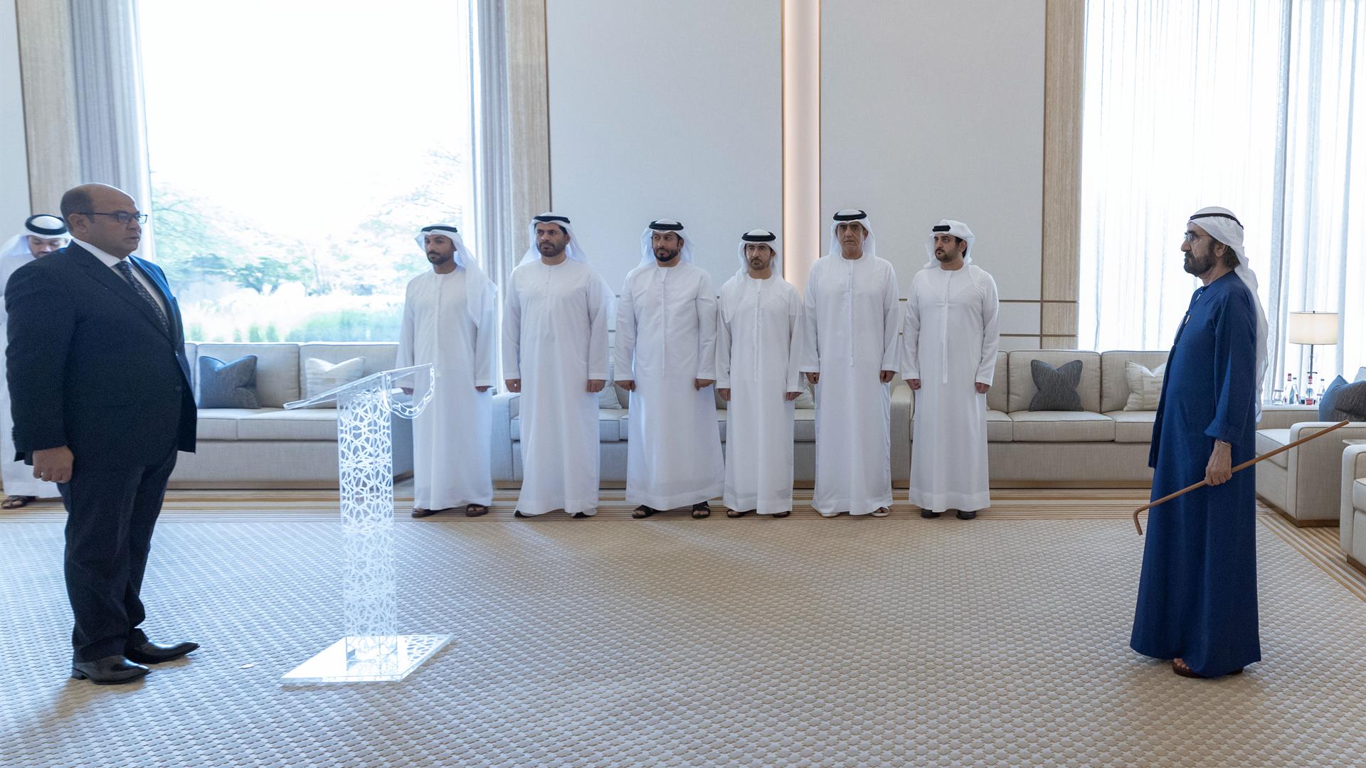 Mohammed bin Rashid presides over swearing-in ceremony of 15 new judicial inspectors in Dubai