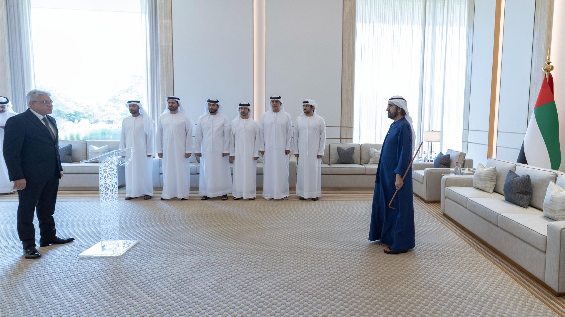Mohammed bin Rashid presides over swearing-in ceremony of 15 new judicial inspectors in Dubai